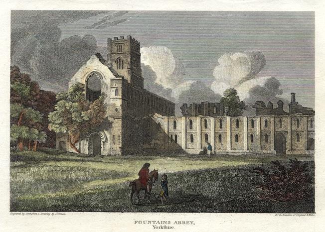 Yorkshire, Fountains Abbey, 1813
