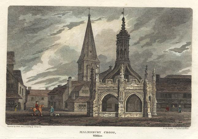 Wiltshire, Malmesbury Cross, 1812