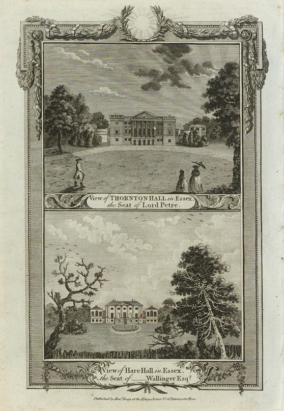Essex, Thornton Hall & Hare Hall, 1784