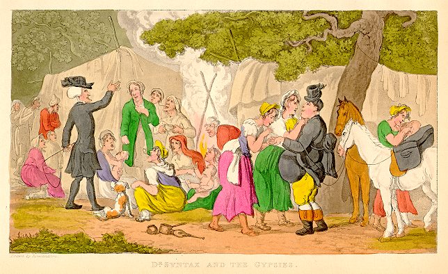 h Dr. Syntax and the Gypsies, aquatint, 1840
