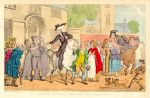 Dr. Syntax, setting out on his 2nd Tour, aquatint, 1840