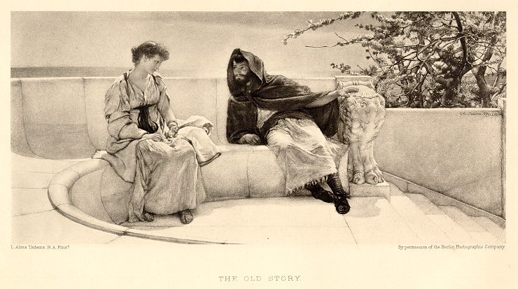 The Old Story, by Alma Tadema, 1892