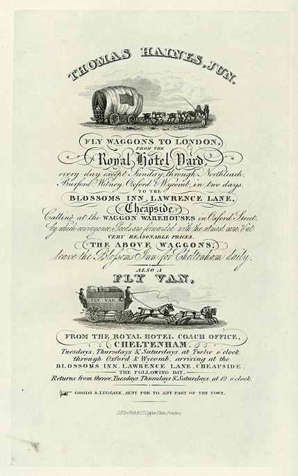 Fly Waggons and Vans, 1826