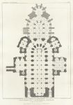 Kent, Canterbury Cathedral, plan of the Crypt, 1830