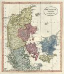 Denmark map, 1818