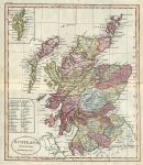 Scotland map, 1818