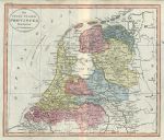Netherlands map, 1818