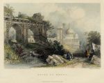 India, Ruins at Monea, 1856