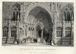 Lincoln Cathedral entrance, 1844