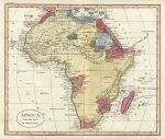 Africa map, 1818