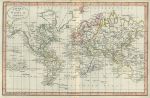 World map, 1818