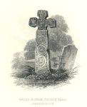 Derbyshire, Cross in Eyam Churchyard, 1820 / 1886