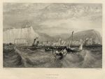 Hastings, from the sea, 1836