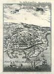 Egypt, Alexandria plan / view, Mallet, 1683