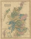 Scotland map, 1847