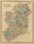 Ireland map, 1847