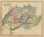 Switzerland map, 1847