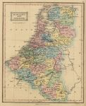 Holland & Belgium map, 1847