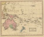 Australasia & Polynesia map, 1847