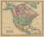 North America map, 1847