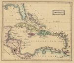 West Indies map, 1847