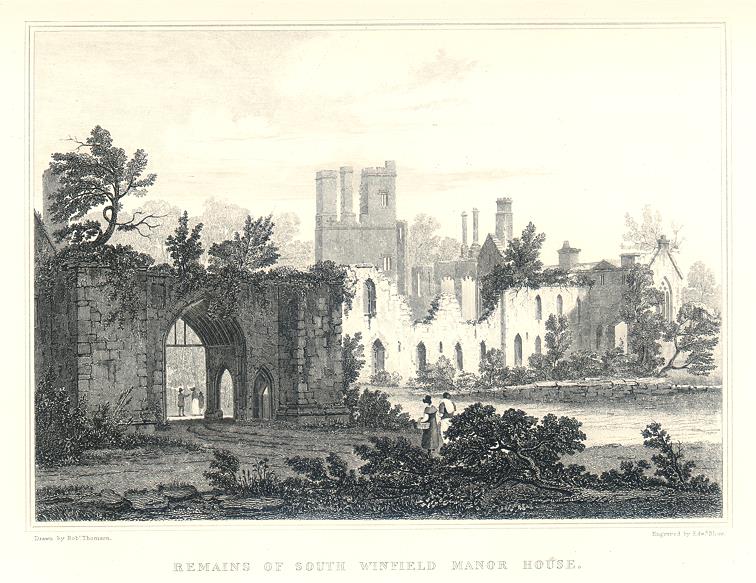 Derbyshire, South Winfield Manor House, 1820 / 1886