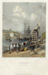 Cornwall, Falmouth from the Mills, 1836