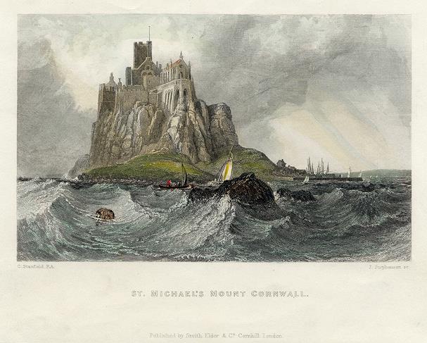 Cornwall, St.Michael's Mount, 1836