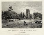 Suffolk, Eye, Castle Hill & Church, 1819