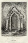 Suffolk, Brayesworth Church entrance, 1819