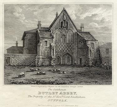 Suffolk, Butley Abbey Gatehouse, 1819