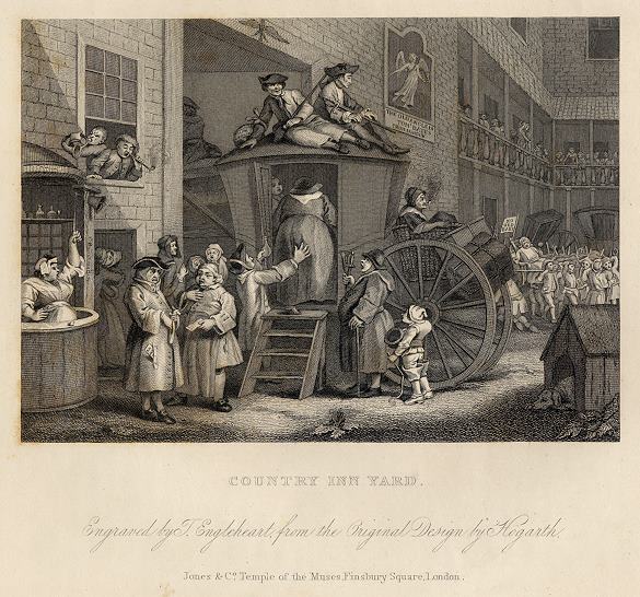 Country Inn Yard, Hogarth, 1833