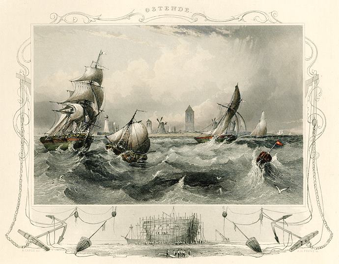 Belgium, Ostend, 1849