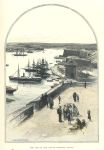 Malta, Grand Harbour in Valletta, 1891
