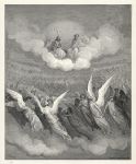 The multitude of Angels, with a shout Loud ..., Gustave Dore, 1880