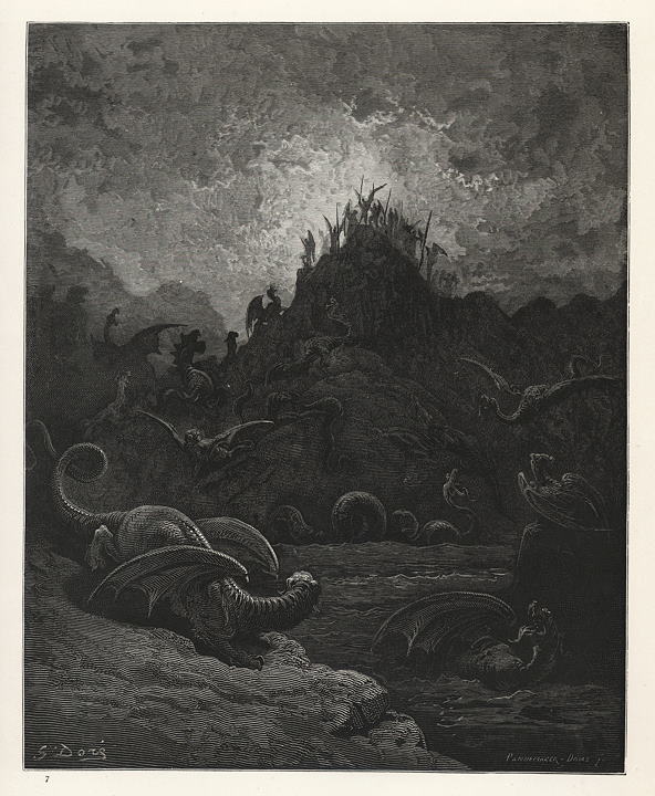 A universe of death ..., Gustave Dore, 1880