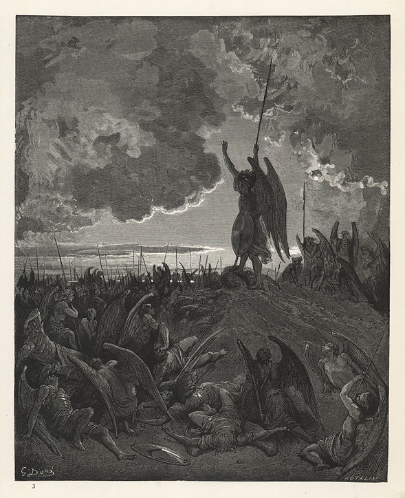 They heard, and were abashed ..., Gustave Dore, 1880