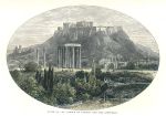Greece, Temple of Jupiter and the Acropolis, 1880