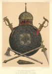 Decorative print, Metalwork (Indian weapons and shield), 1858