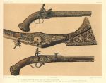 Decorative print, Metalwork (pistols), 1858