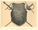 Decorative print, Metalwork (breastplate from 1553 and rapiers), 1858