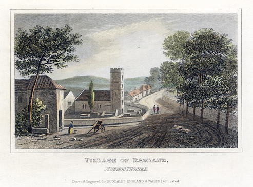 Monmouthshire, Ragland village, 1848