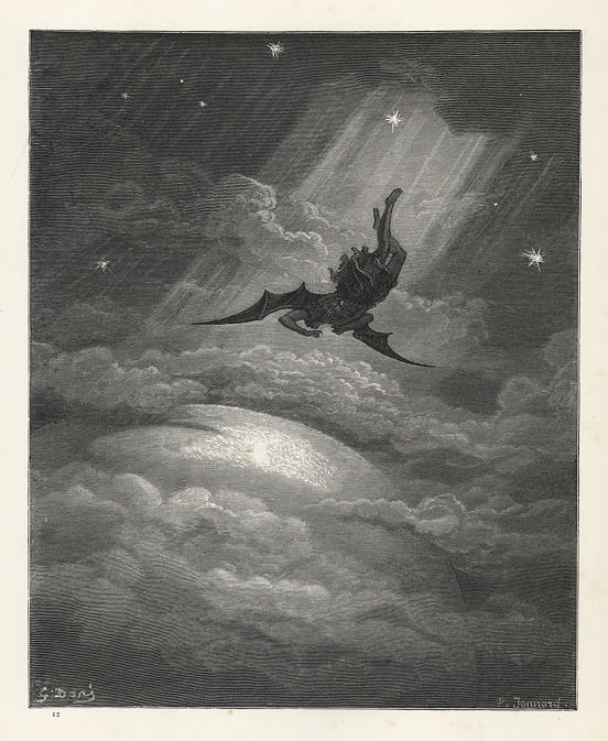 Toward the coast of earth beneath ..., Gustave Dore, 1880