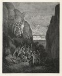 So promised he; and Uriel to his charge ..., Gustave Dore, 1880