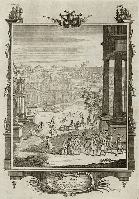 Spain, Fort St.Mary, Bay of Bulls, Cadiz, published 1739