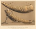 Decorative print, Sculpture, (Ivory Horns), 1858