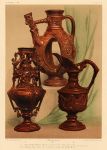 Decorative print, Ceramic Art, (Earthenware vase, ewer and jug), 1858