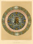 Decorative print, Ceramic Art, (Faenza ware plate), 1858