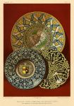 Decorative print, Ceramic Art, (16th century Majolica plates), 1858