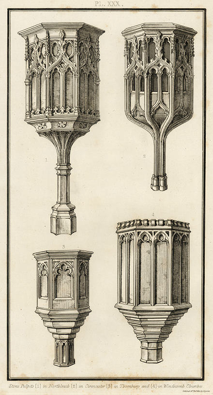 Gloucestershire, Stone Pulpits, 1803